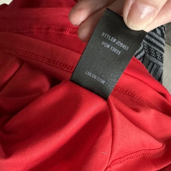 Lulu’s Sheer Factor Red Mesh Skater Dress - Picture 12 of 14